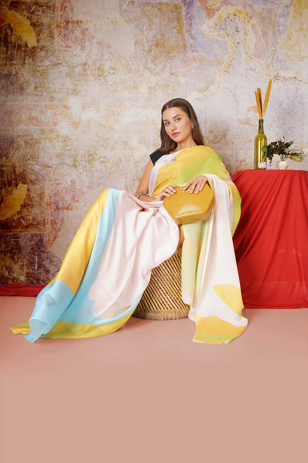 Kalindi - Satin Georgette Saree