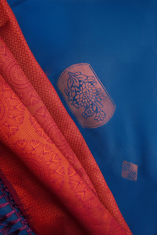 Kavya I Banarasi Silk Saree I Royal Blue