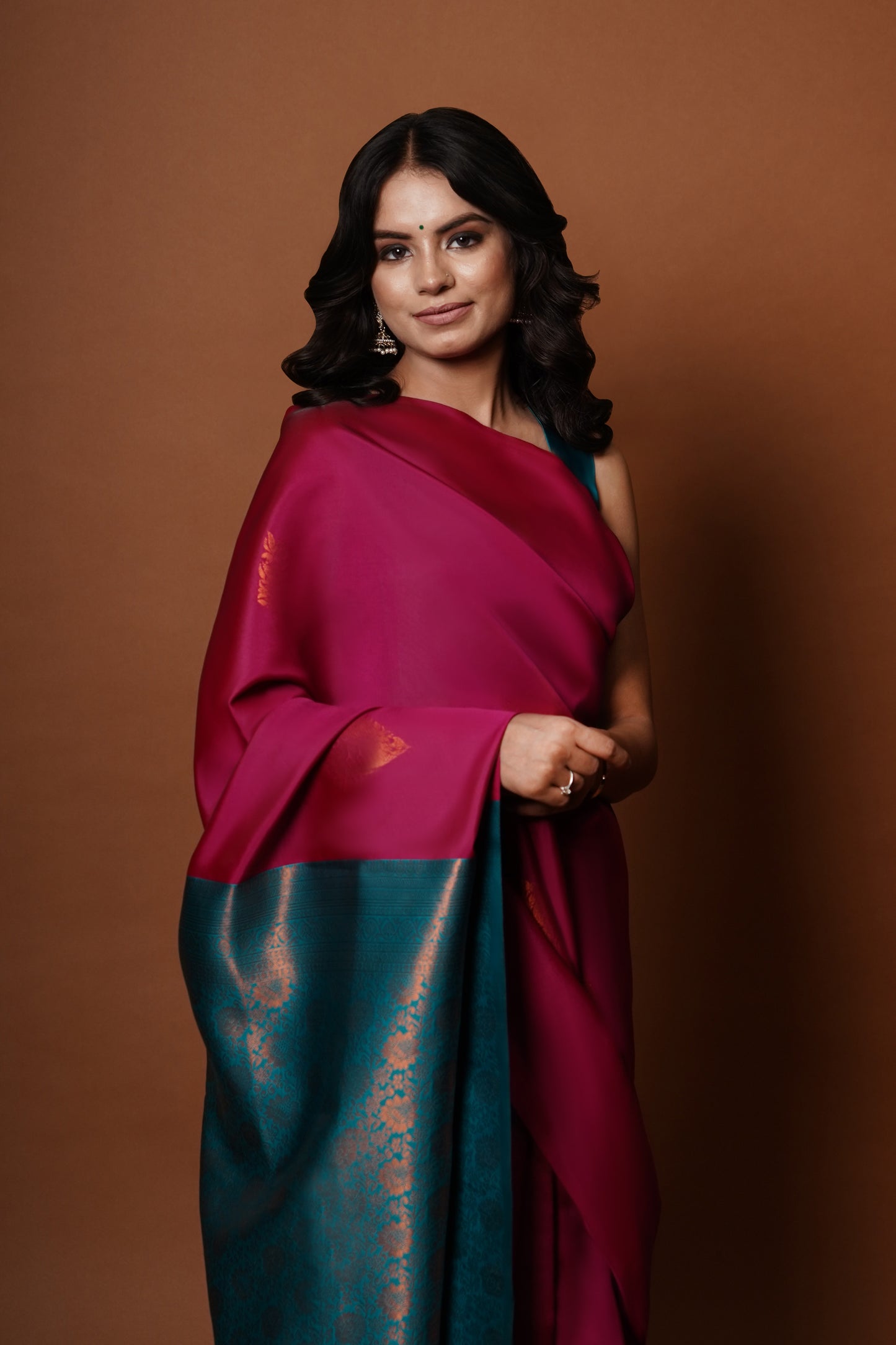 Sitara I Banarasi Silk Saree I Hot Pink
