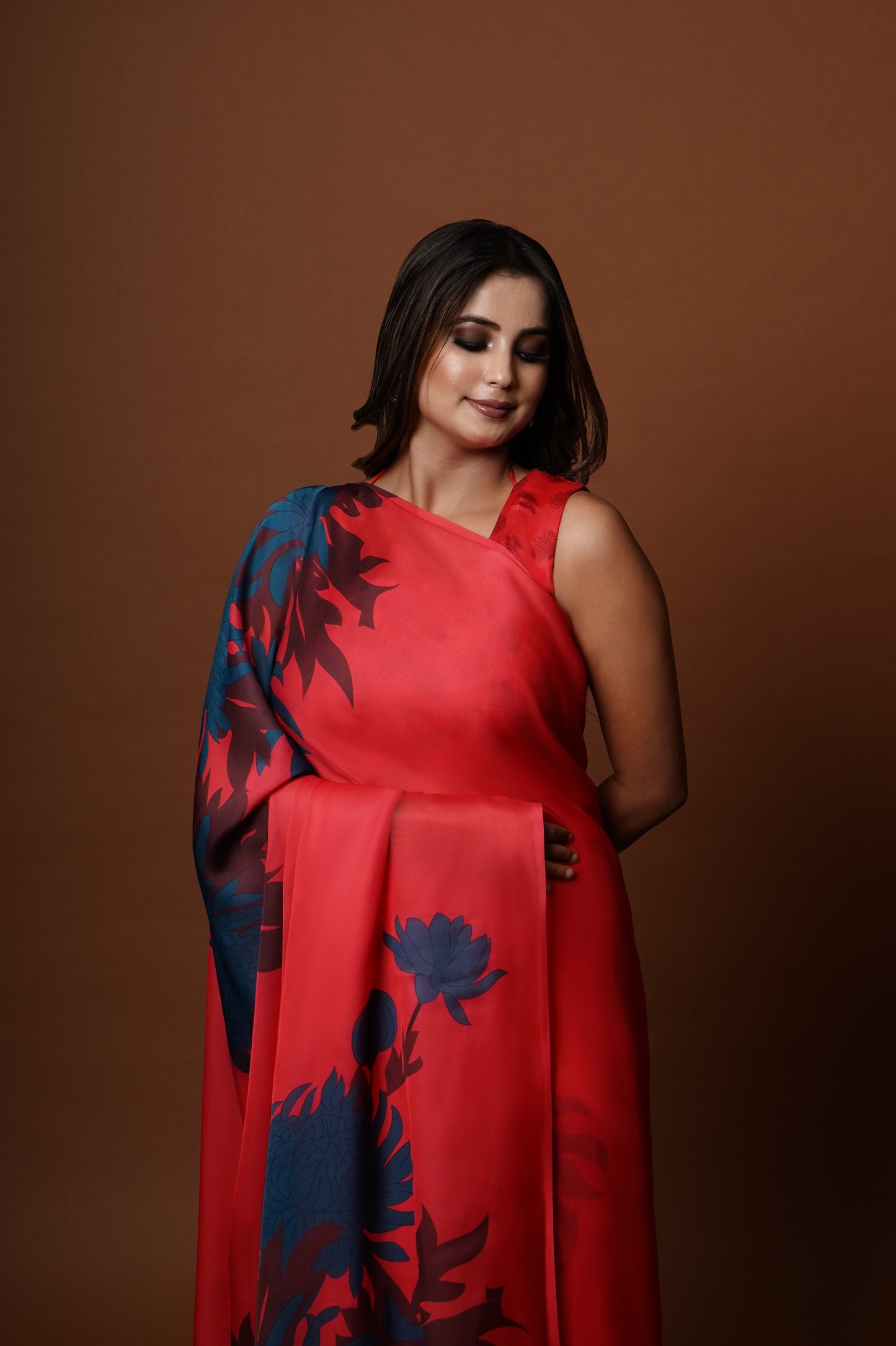 Anvitha | Satin Georgette Saree