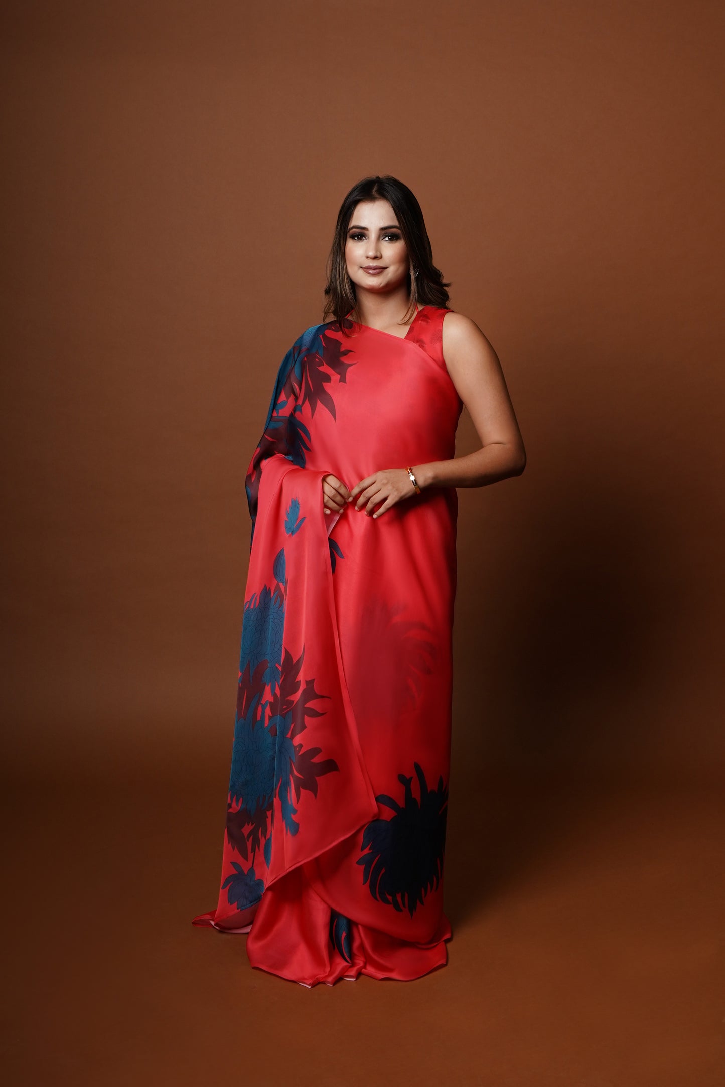Anvitha | Satin Georgette Saree