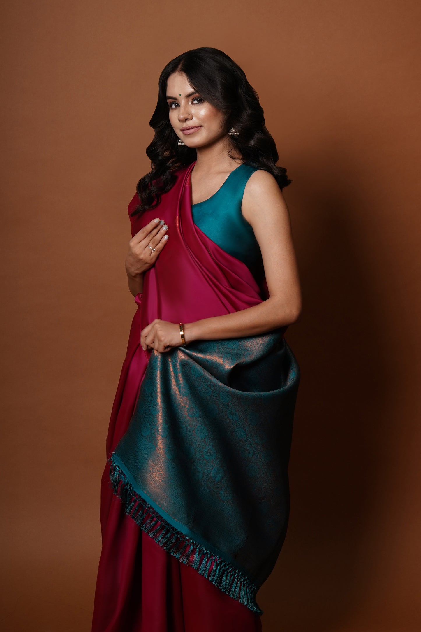 Sitara I Banarasi Silk Saree I Hot Pink