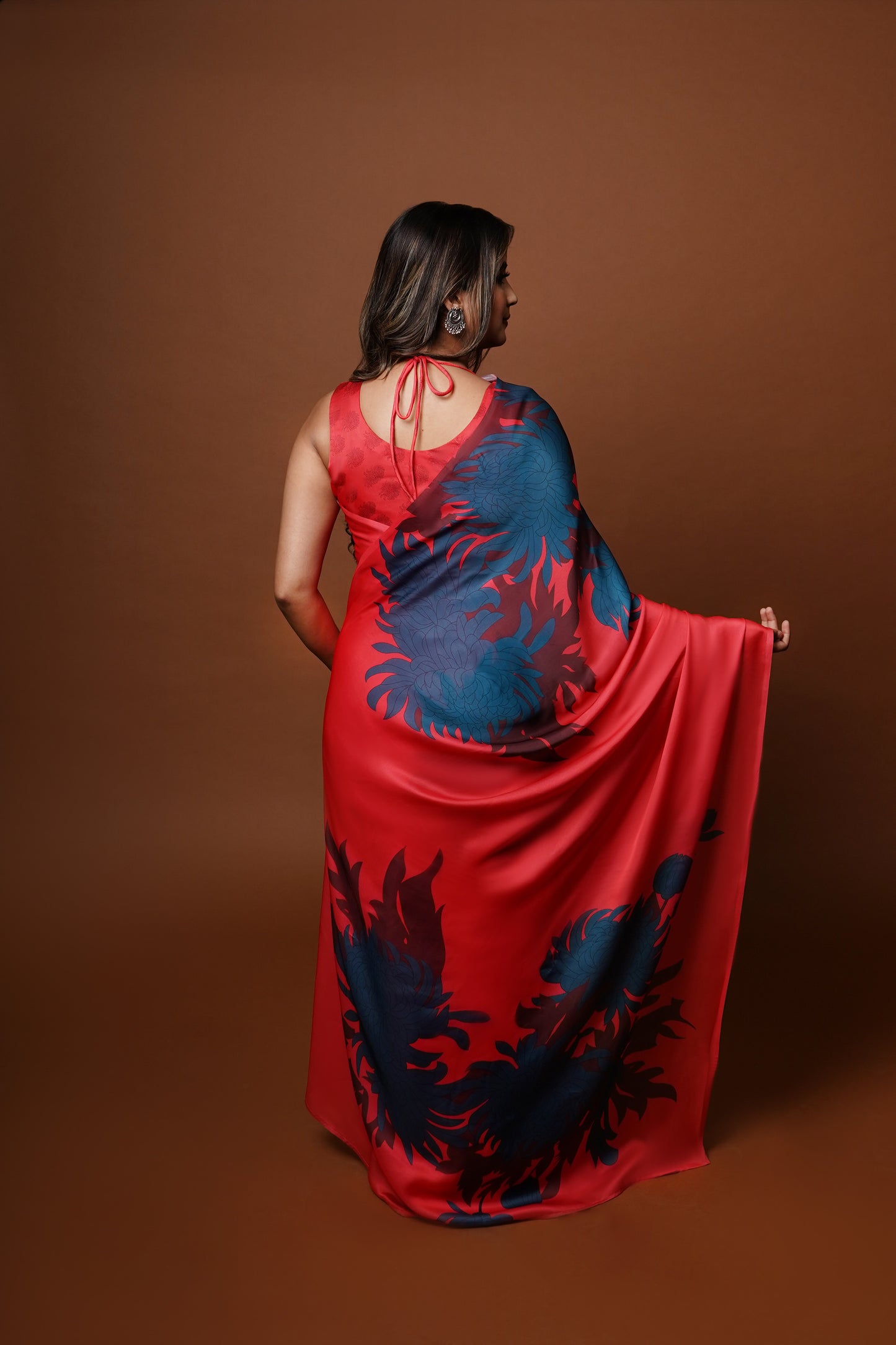 Anvitha | Satin Georgette Saree