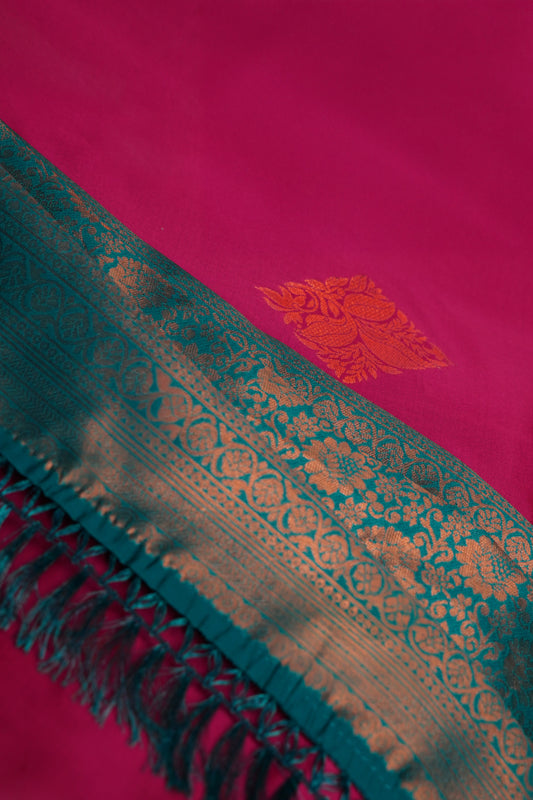 Sitara I Banarasi Silk Saree I Hot Pink