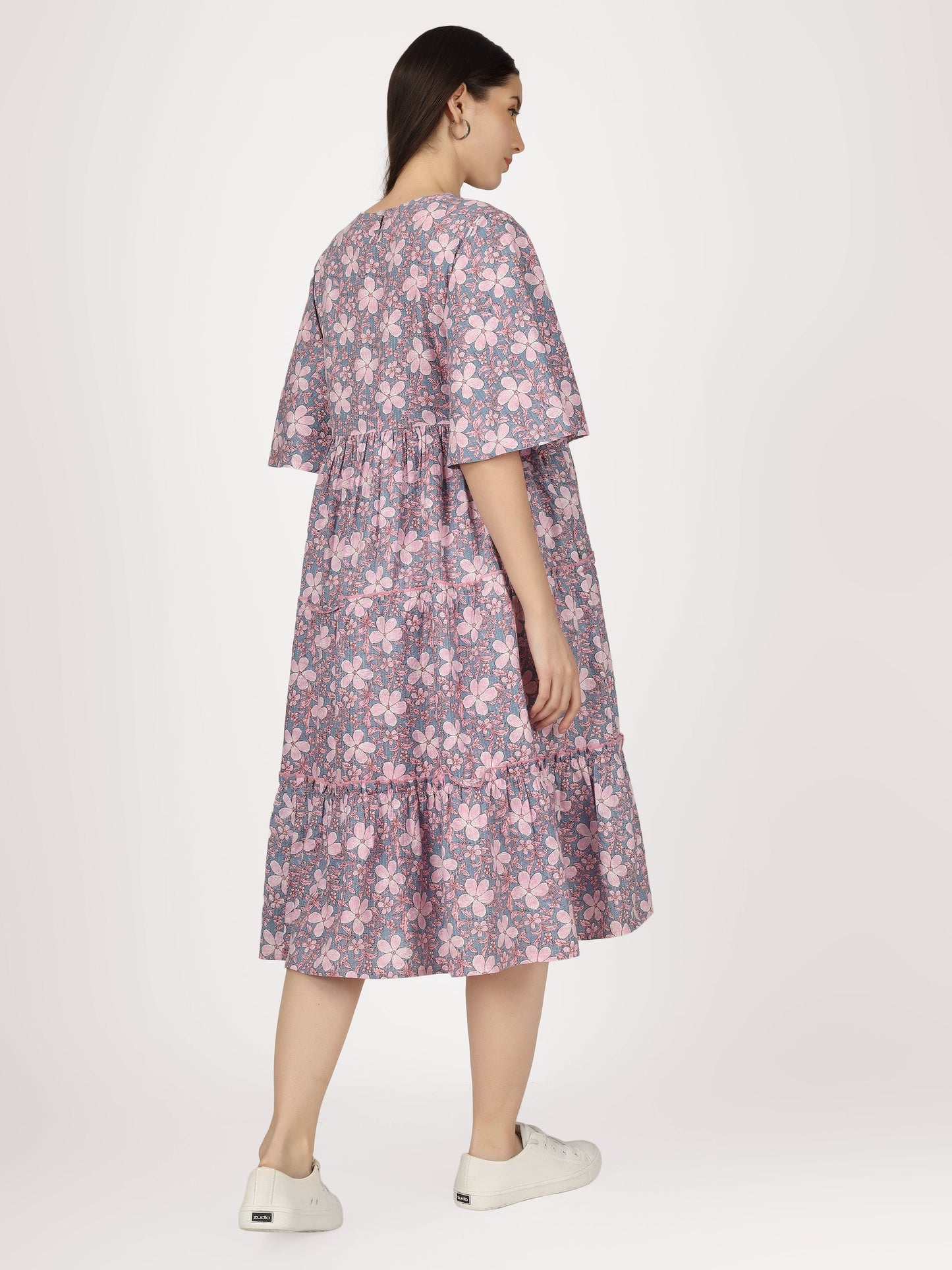 First Love Lilac - Cotton Maternity Dress