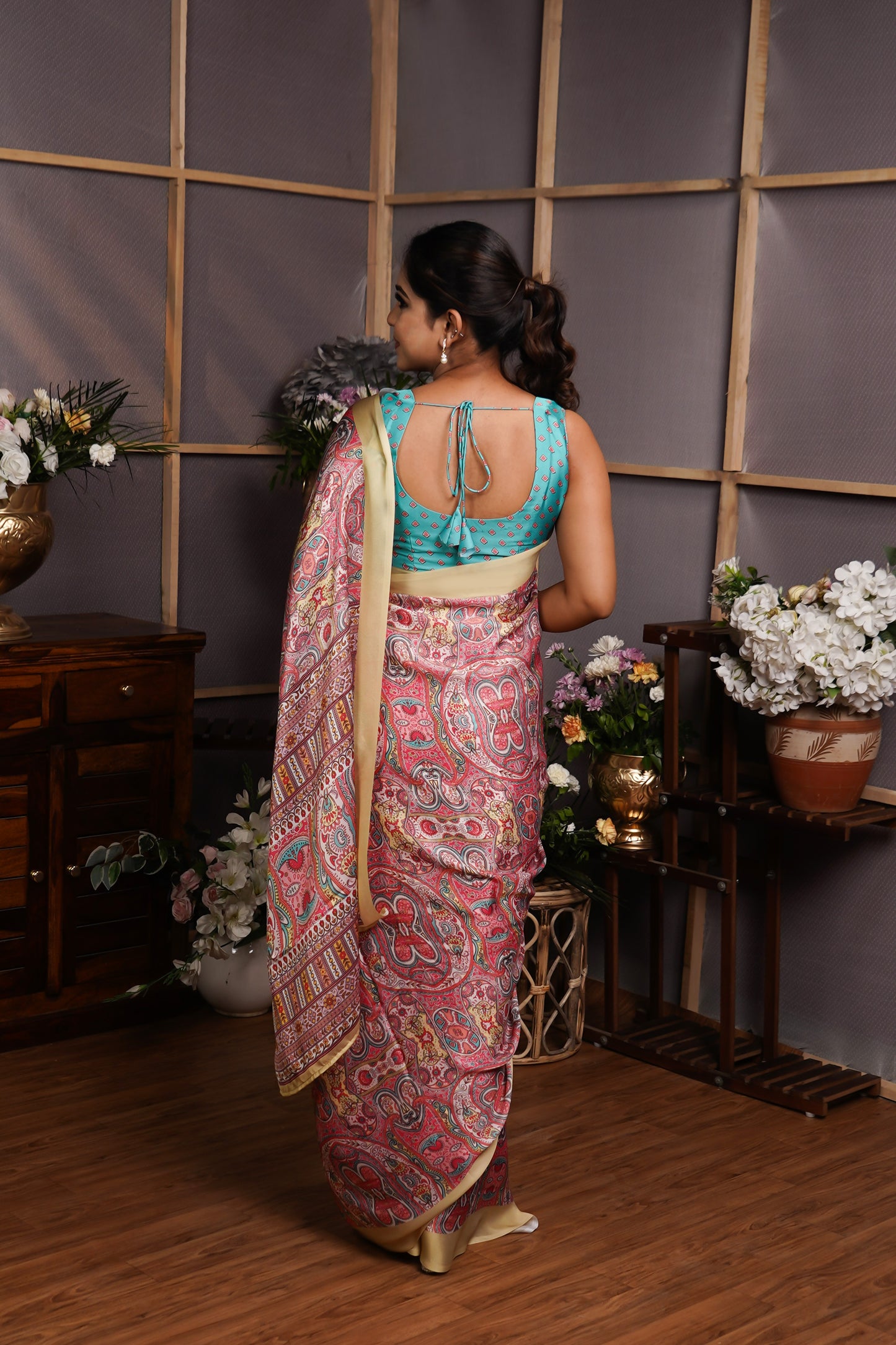 Sharvani - Satin Georgette Saree