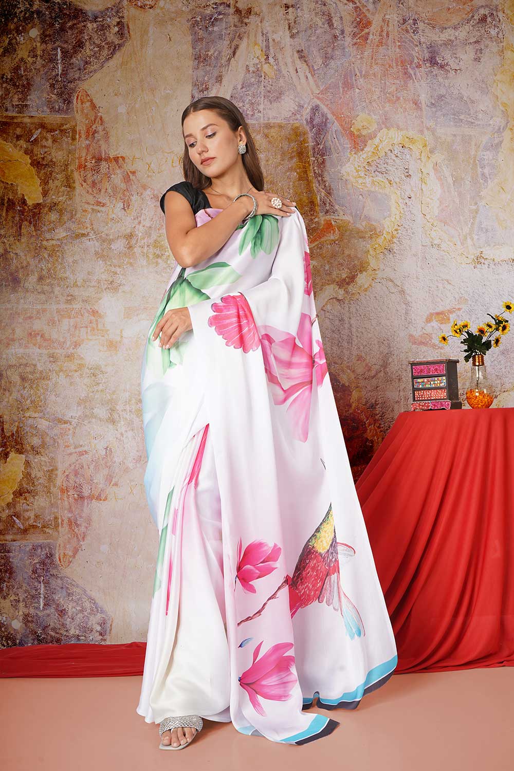 Ruhani | Satin Georgette Saree