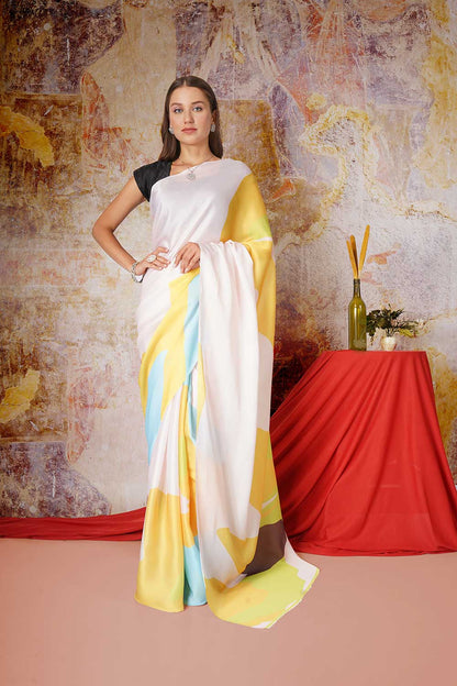 Kalindi - Satin Georgette Saree