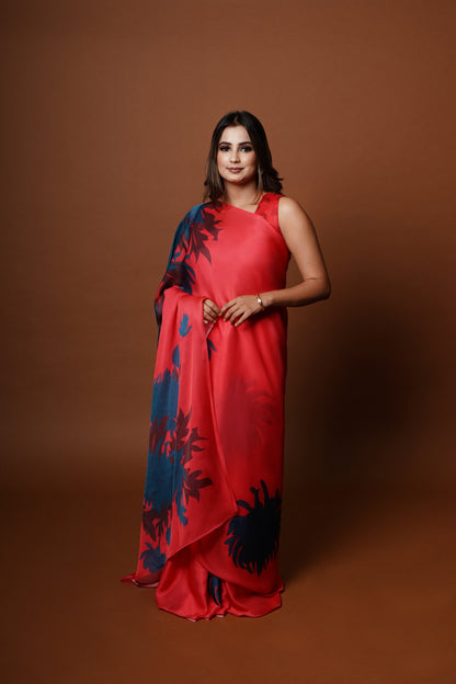 Anvitha | Satin Georgette Saree