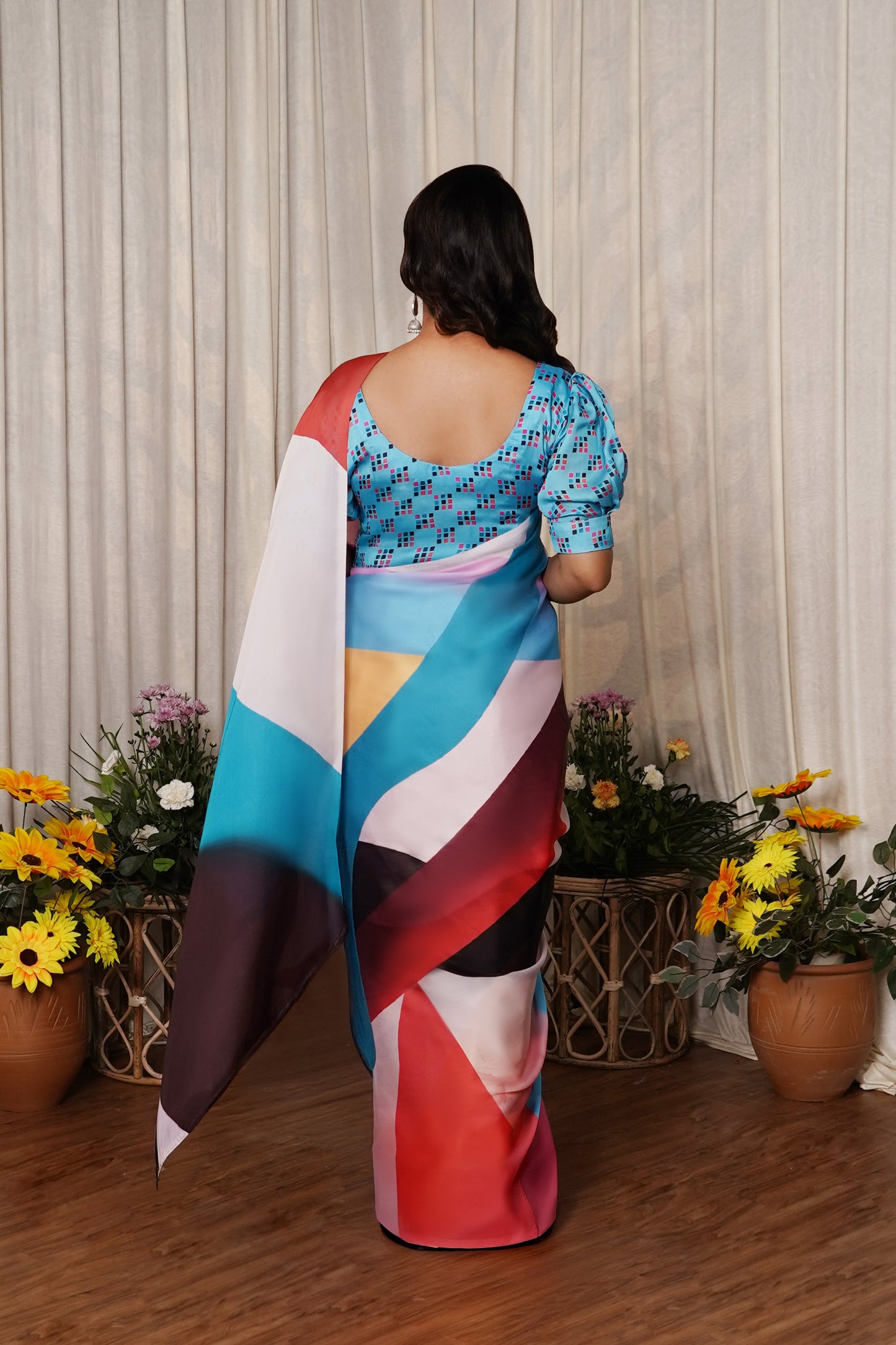 Saanvi | Satin Georgette Saree