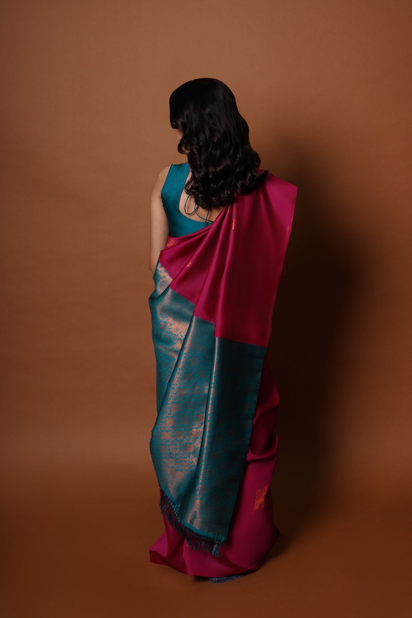 Sitara I Banarasi Silk Saree I Hot Pink