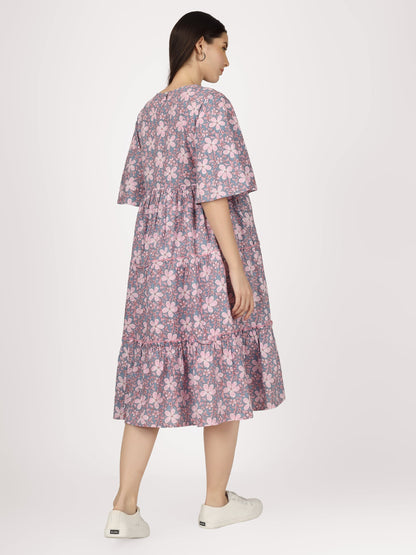 First Love Lilac  - Cotton Maternity Dress