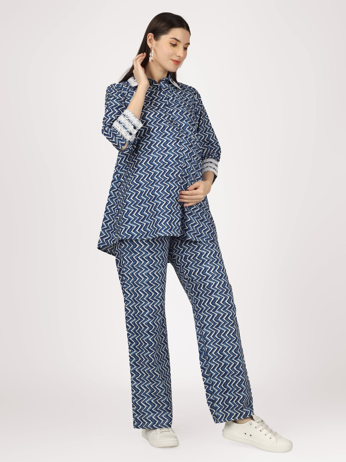 Sky & See Blue Cotton Co-Ord Set