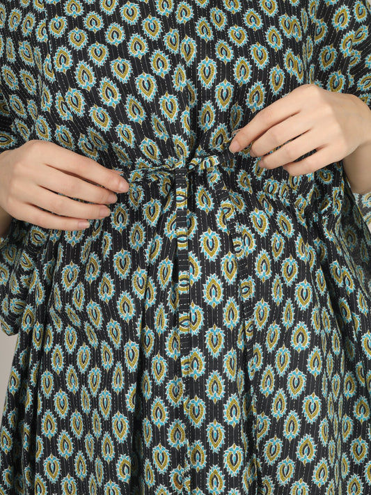 Jacha Bacha Black Kaftan Maternity Dress