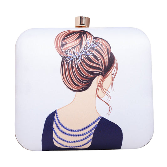 Elegant Me Printed Women Clutch