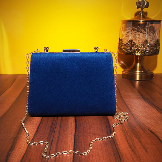 Royal Blue Fabric Clutch